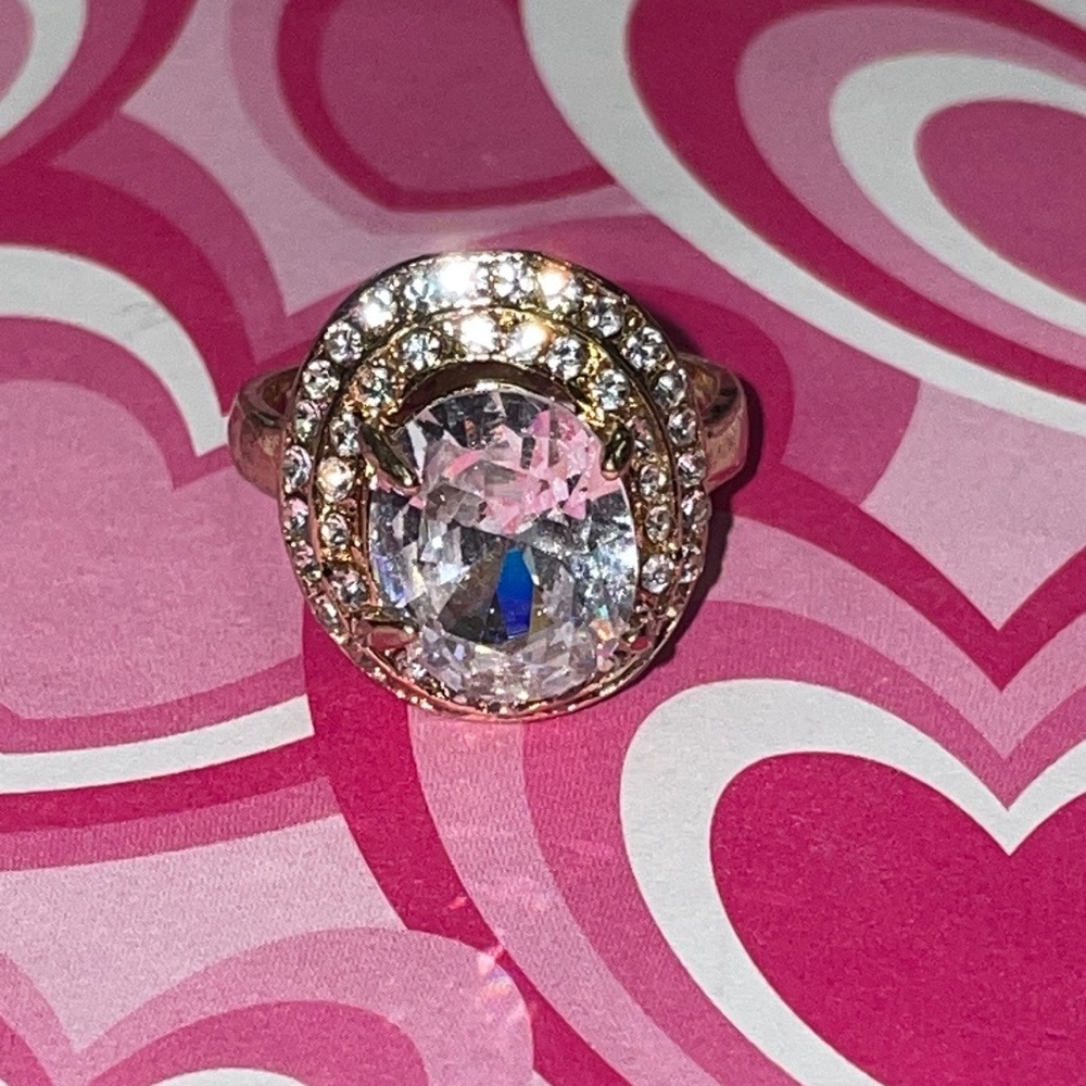 Gold Rhinestone Ring